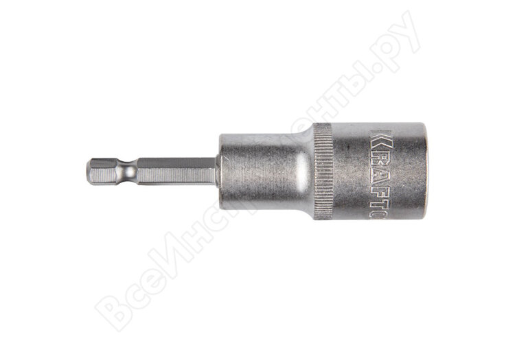 26396-17. Бита с торцевой головкой 17мм удлиненная,E1/4" KRAFTOOL