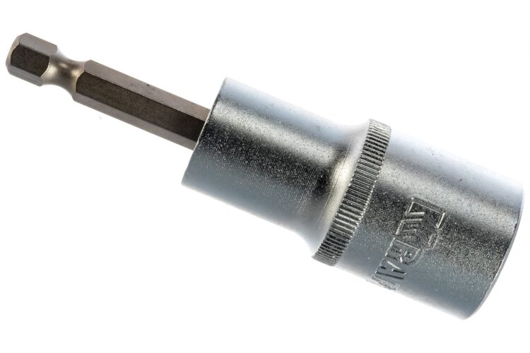 26396-17. Бита с торцевой головкой 17мм удлиненная,E1/4" KRAFTOOL