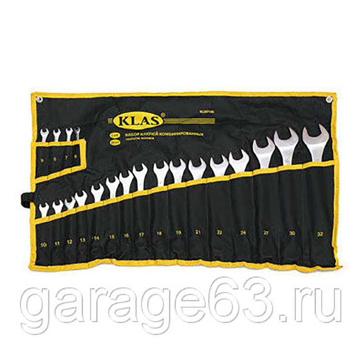 KL227120. Набор комбиниров ключей 20пред (6-32мм) сумка,матовые