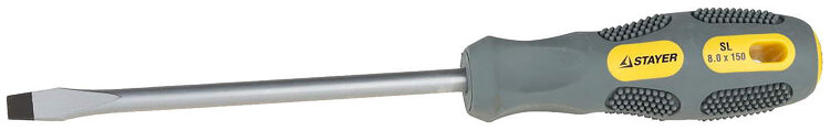 2580-08-200GF. Отвертка "MAX-GRIP" SL 8,0*200мм,намагниченная,с усилителем