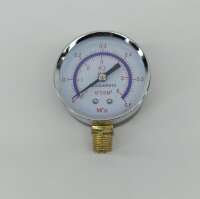 Манометр для насоса 0-6 кгс/см2, нижний вход 1/4", резьба, D=60мм