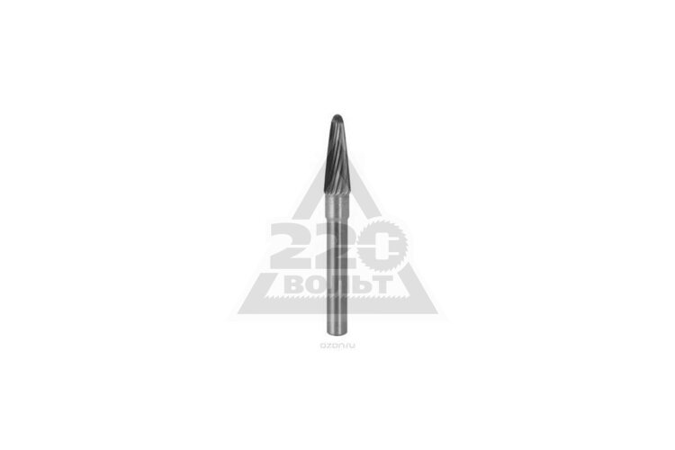 FIT36595. Шарошка карбитная по метал 6мм,конусо-шарообразн наконечник