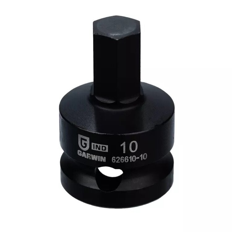 626610-10. Головка торцевая ударная HEX 1/2" 10 мм L=38,1 мм , GARWIN