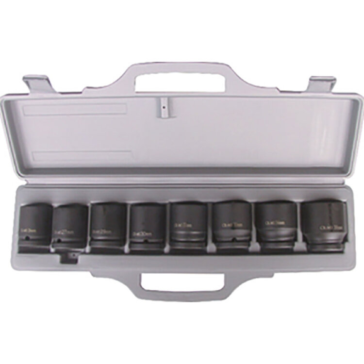 ASA-60005A. Набор  8пред 3/4" головок ударных 24-38мм, LICOTA