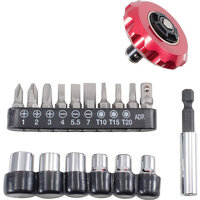 Отвертка трещоточная мини со смен.насадками 1/4",18 пр, LICOTA
