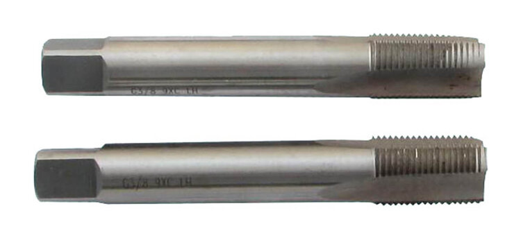 53636-IPC. Метчик дюйм G1/2" (пара) ручной трубный цилиндрич (14н/дюйм)